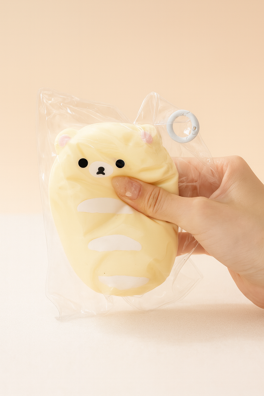 Creamy Bear Bread Roll Taba Squishy