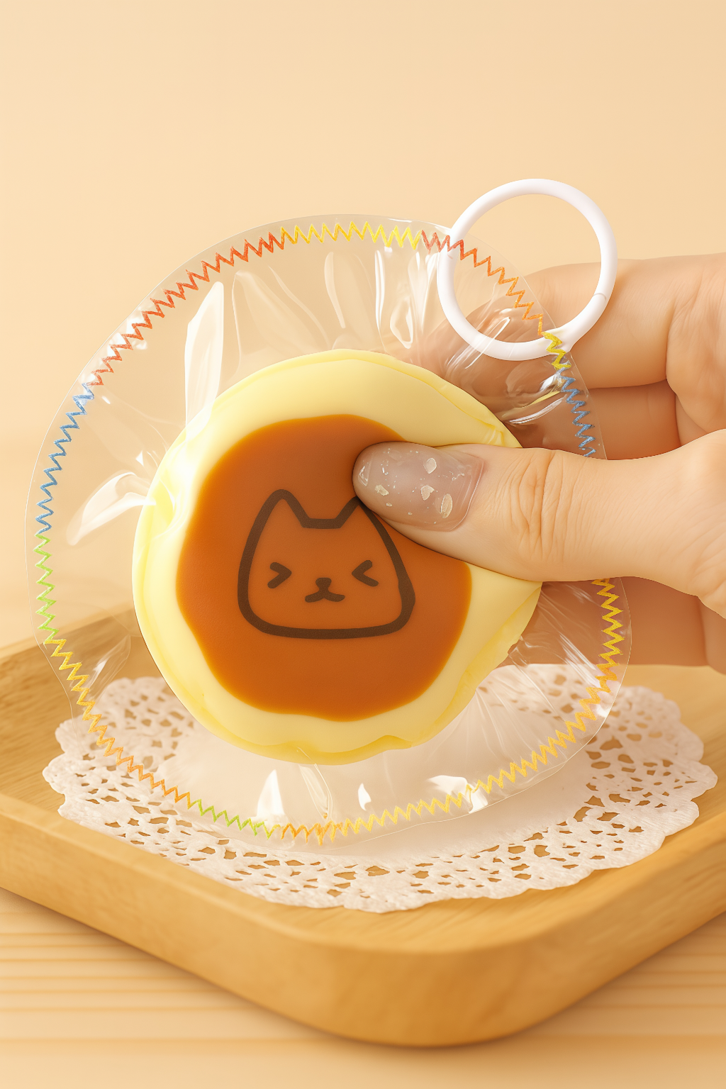 Mini Pudding Cat Taba Squishy