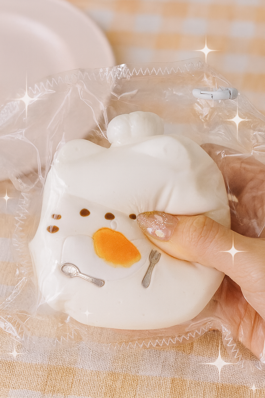 Kawaii Breakfast Cat Taba Squishy