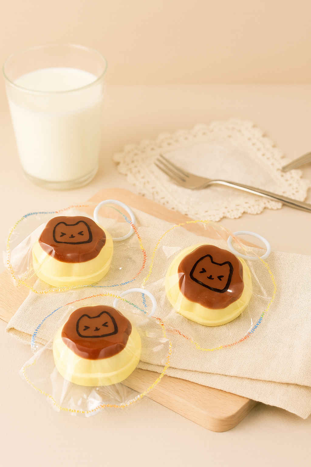 Mini Pudding Cat Taba Squishy